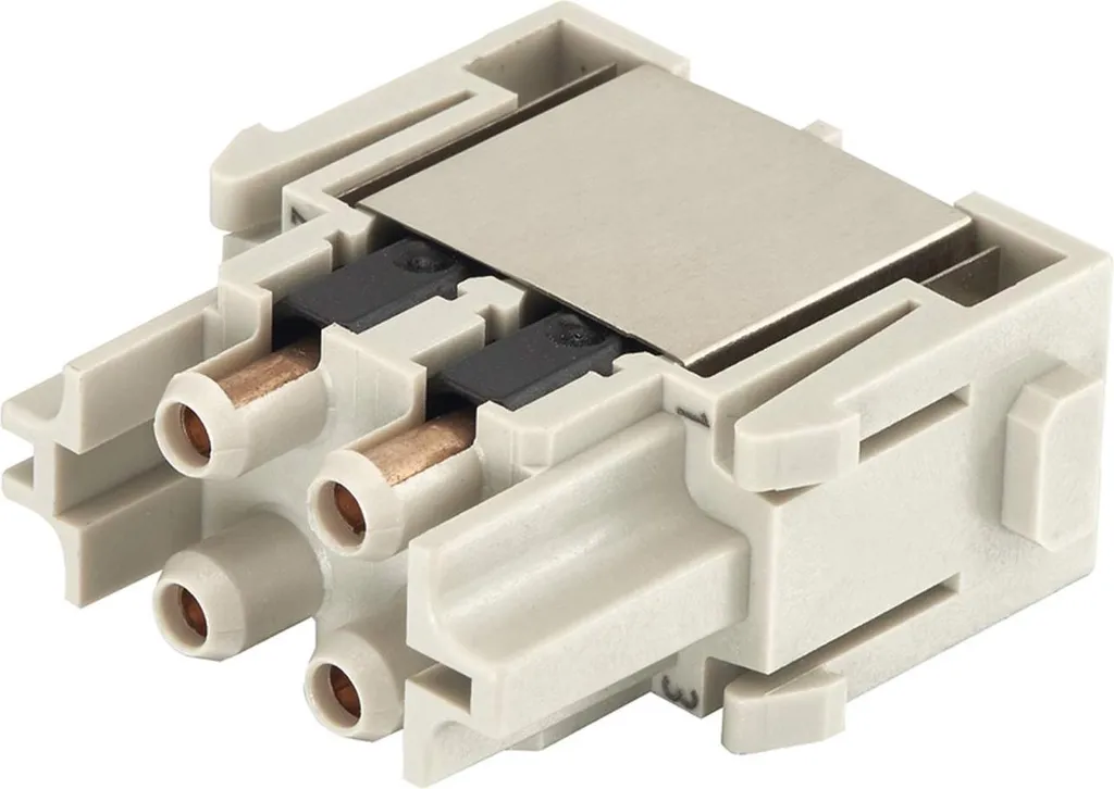 HARTING Insert Femelle Han SC 4 Pôles avec Ferrule Métallique