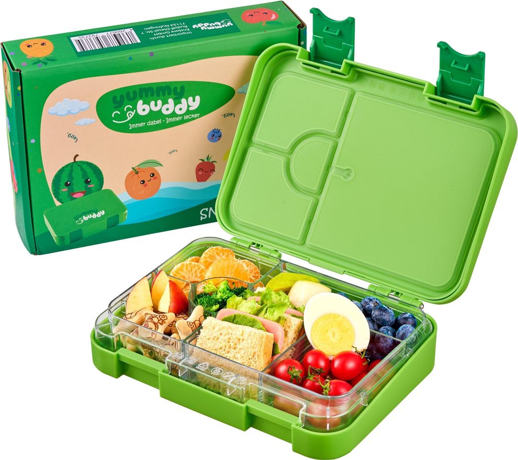 Ecosa yummy buddy Kinder Brotdose mit 6 Fächern | Produktbild 