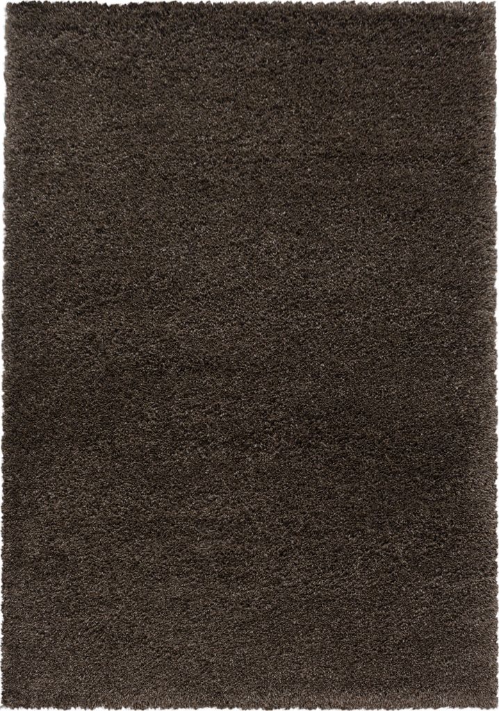 Fluffy Shaggy teppich hochflor rechteckig 60x110cm braun