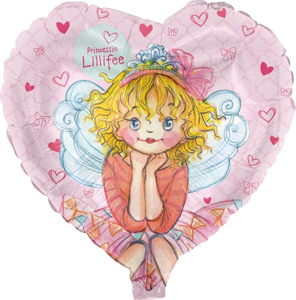 Prinzessin Lillifee Folienballon, Ø45 cm, rosa Heliumballon Produktbild 