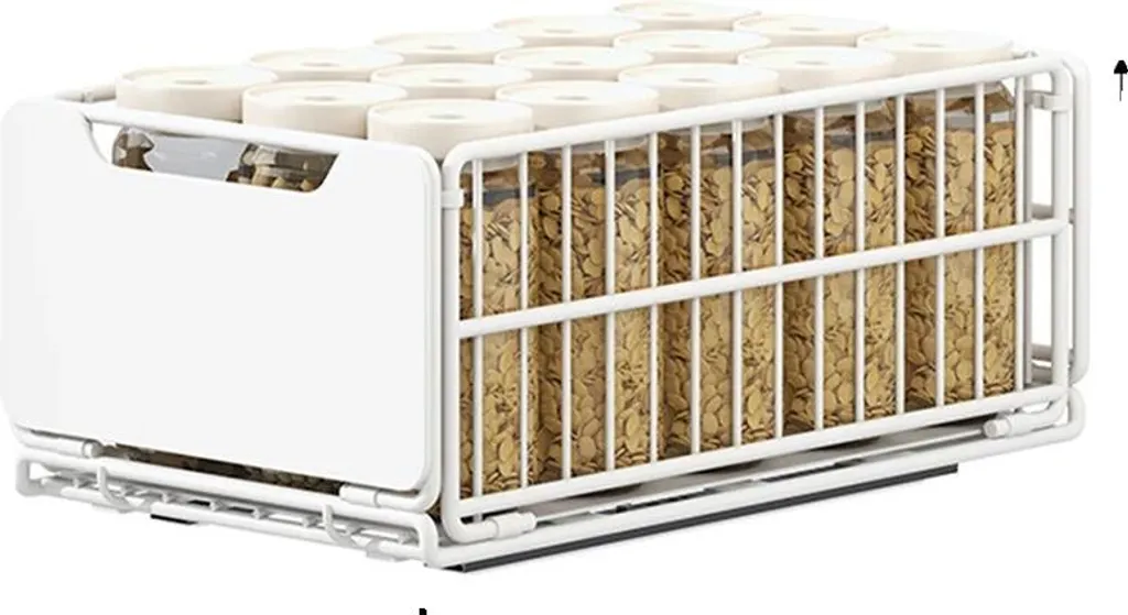 Cassetto Estraibile 30cm Bianco-A - Organizer Interno ad Alta Portata