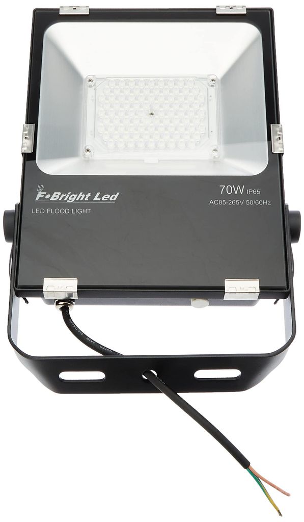 LED-Flutlicht 70 W 6500 K IP65 extra flach Alu schwarz