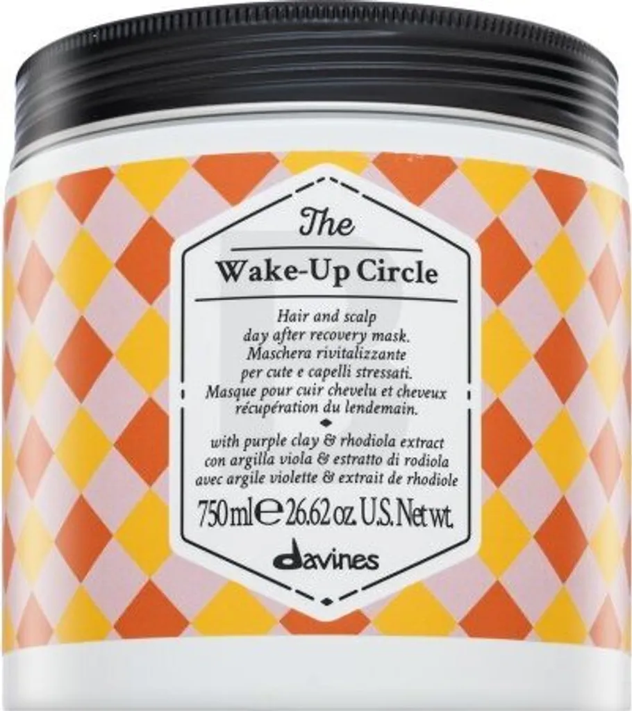 Masque cheveux fatigués Davines The Wake Up Circle après lissage ou stress 750ml