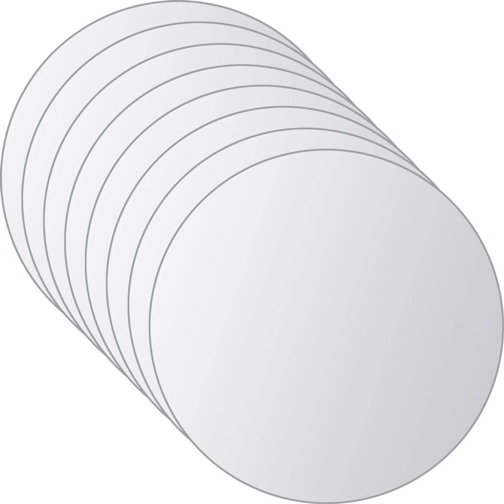"2026 Promotion" 16-tlg. Spiegelfliesen-Set Rund Glas - Wandspiegel CC3223