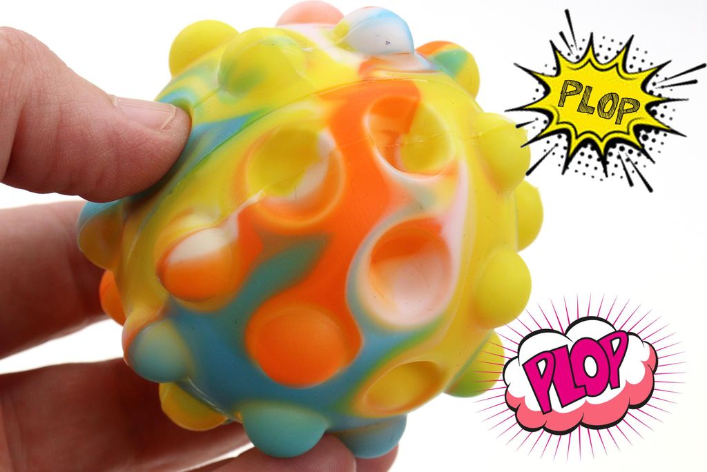 4er Set Pop it Ball in verschiedenen Farben Ø7cm, Produktbild 4