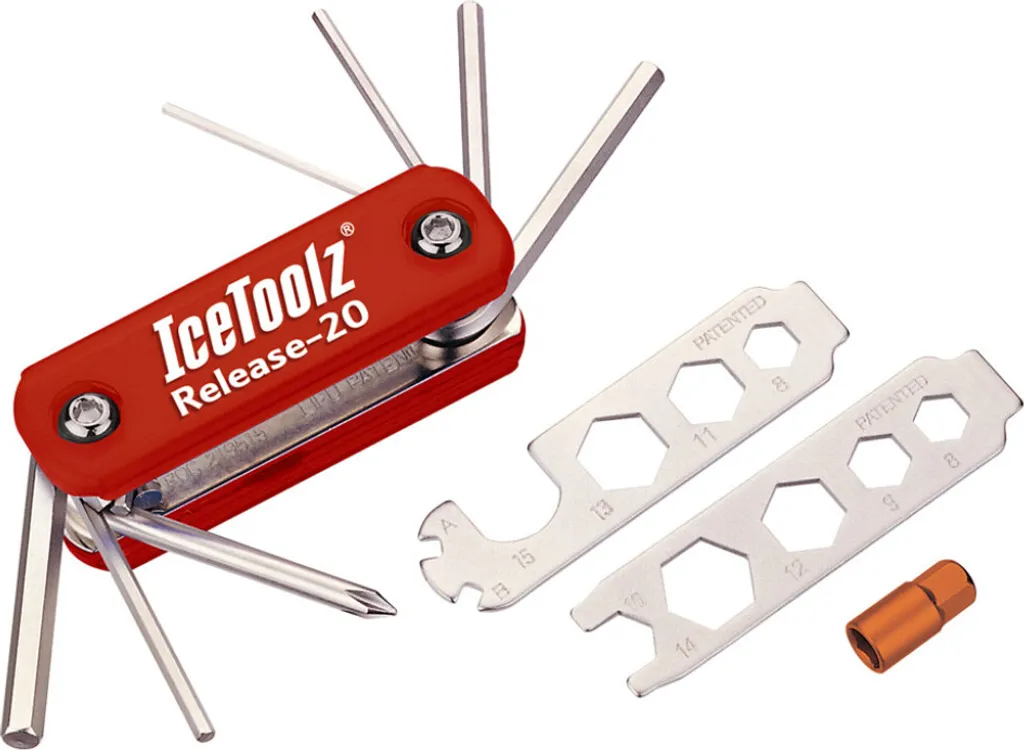 Icetoolz 24093B1P Set Utensili 20 Funzioni - Kit Officina Bici Completo