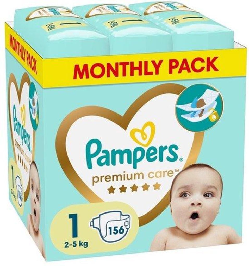 PAMPERS Premium Care taille 1 (156 pcs) Image du produit 