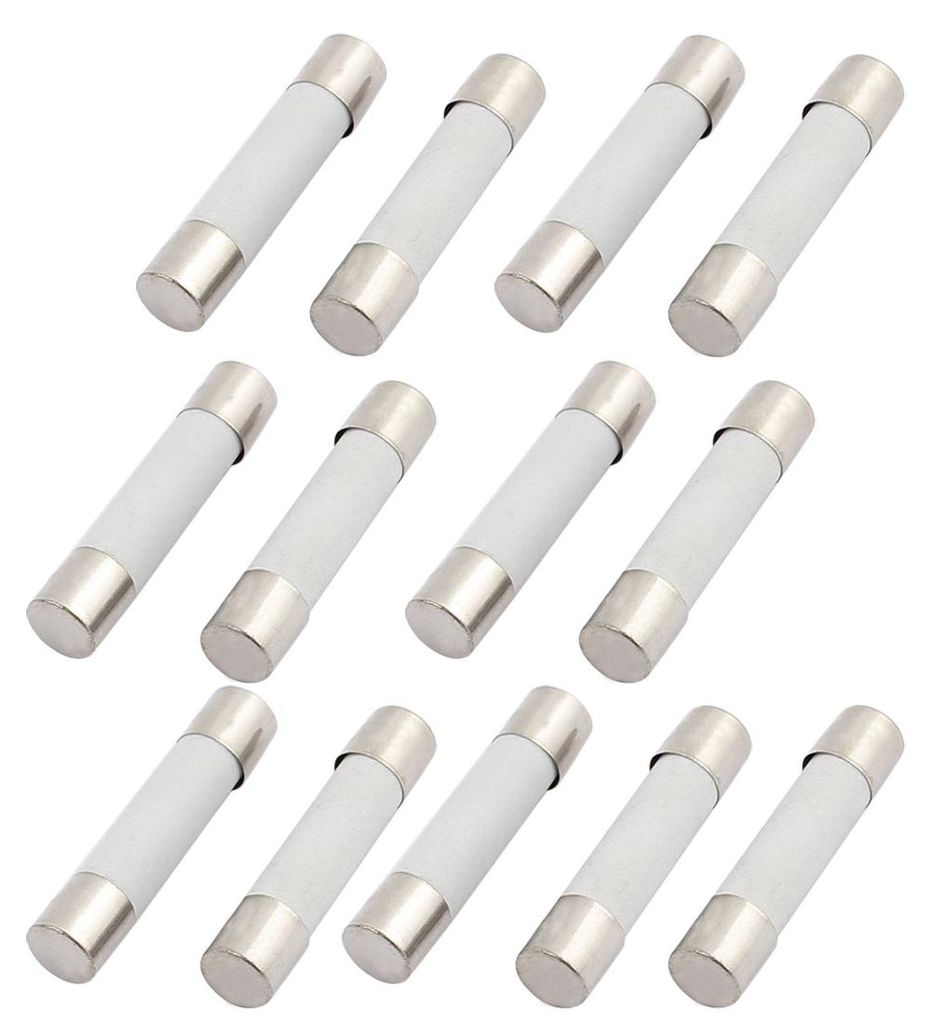 13er Packung Keramik Sicherung 25A, 6x30mm Feinsicherungen Schnellschlag Ausl?secharakteristik Sicherung 250V