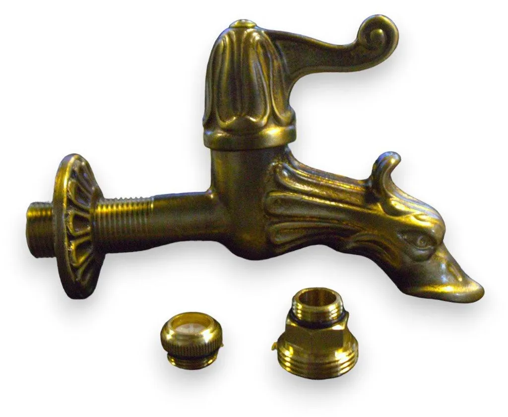 Robinet de fontaine murale en laiton sculpté dragon, raccord standard