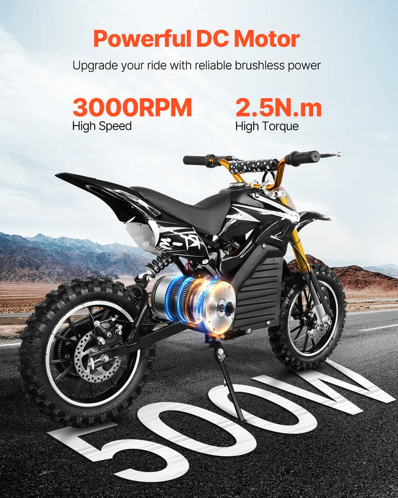 Sistema di Propulsione VEVOR Brushless 500W 36V 3000 RPM per EV - 2