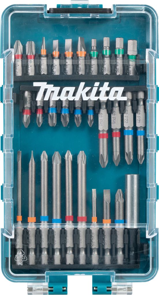 Makita E-15774 Set Biteinsatz Bohrer Schraubendreher Koffer PH PZ HEX 30 STK