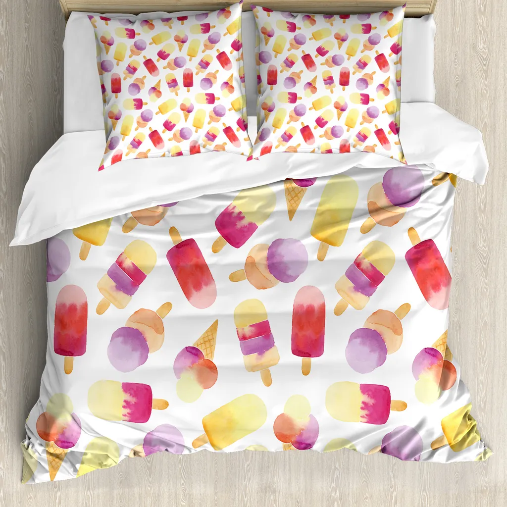 Parure Copripiumino Multicolore ABAKUHAUS 200x200 | Design Acquerello