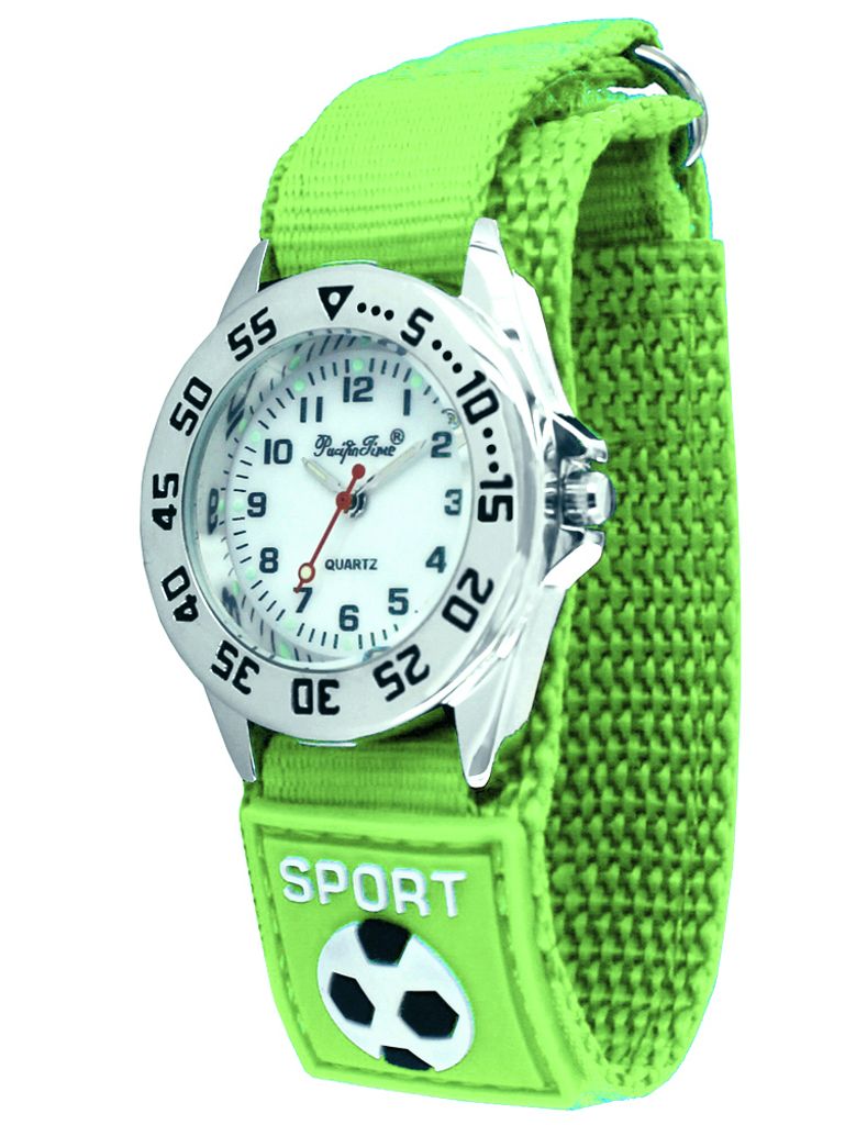 Pacific Time  Armbanduhr Jungen Kinderuhr Fußball Produktbild 