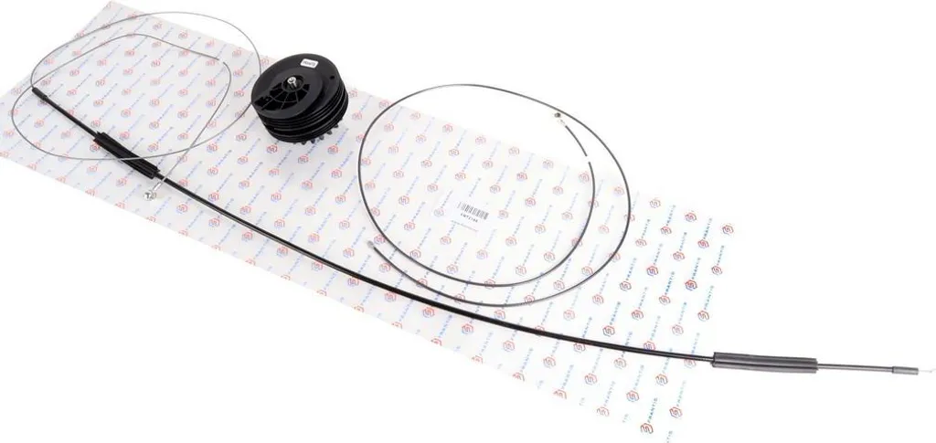 Kit porte coulissante gauche robuste avec pignons renforcés et câbles acier