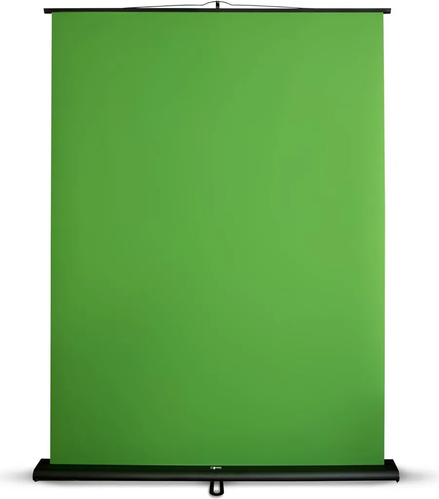 Telo Verde Professionale 150x200 cm | Schermo Retrattile per Video e TV