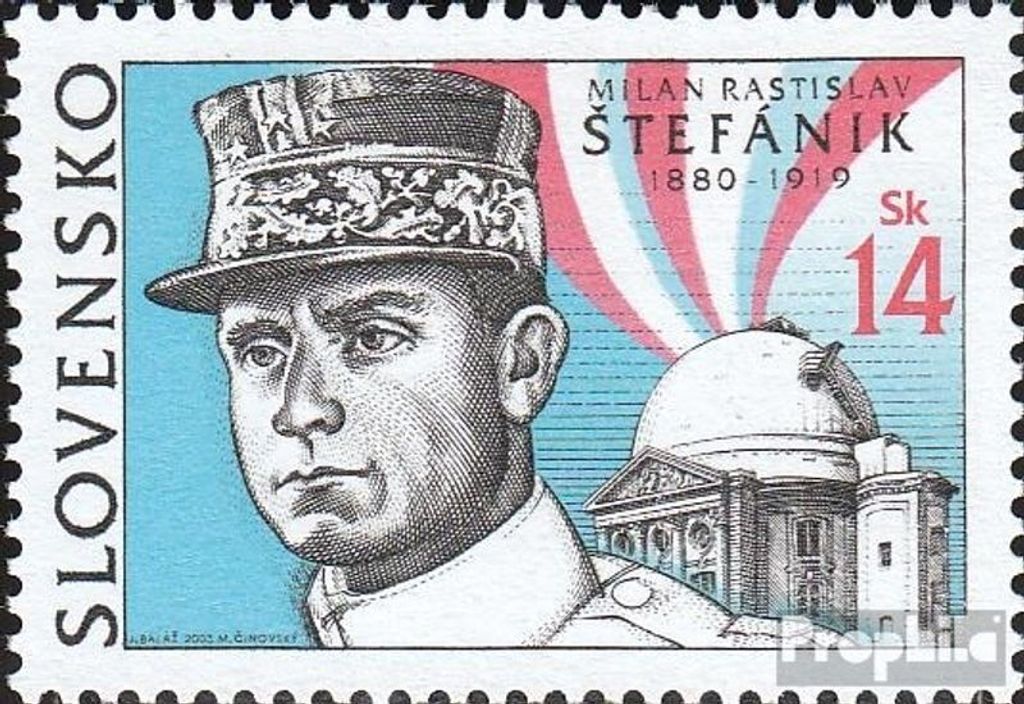 Briefmarken Slowakei 2003 Mi 452 (kompl.Ausg.) postfrisch Milan Stefanik