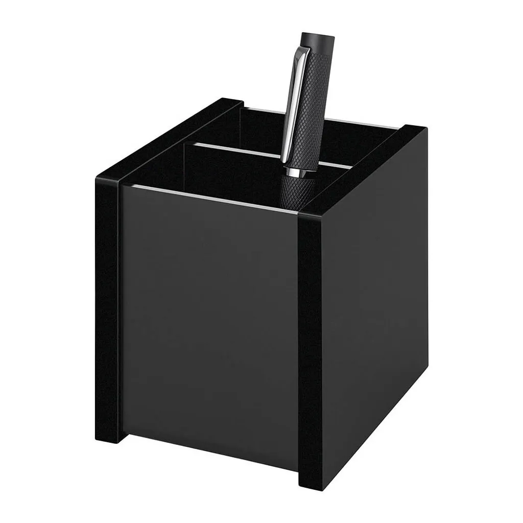 Porte-cartes double WEDO Black Office en acrylique avec pieds antidérapants