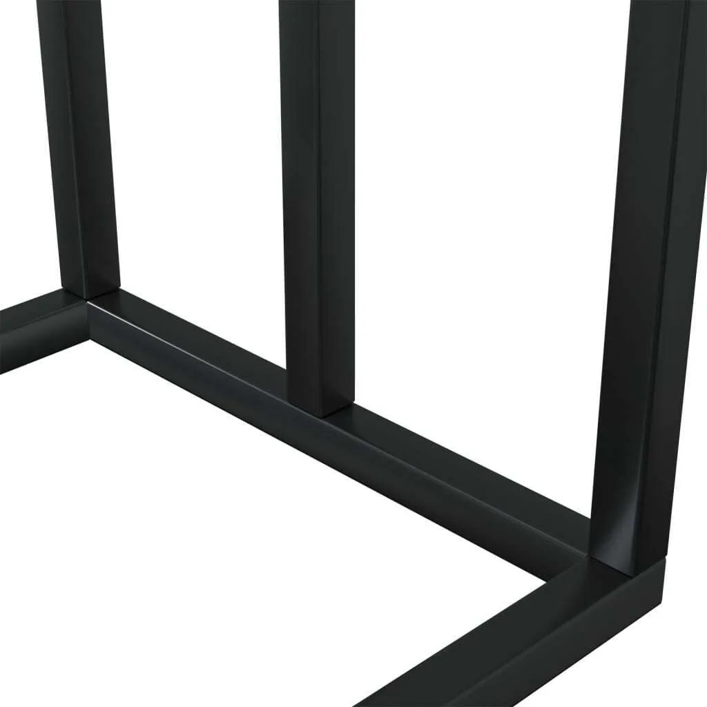 Support serviette noir mat fer 48x24x79 cm - Design Industriel Stable