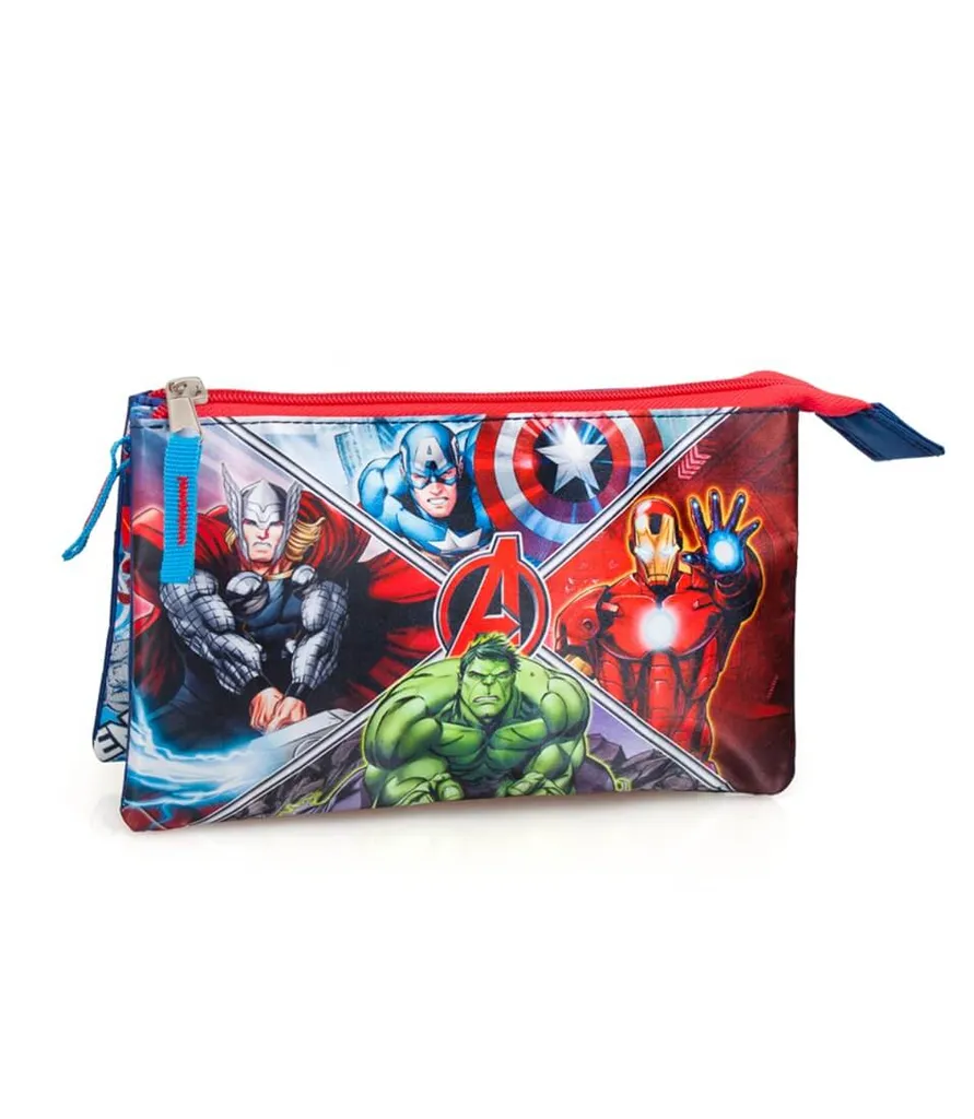 Trousse à crayons Marvel Avengers plumier scolaire souple pour enfant