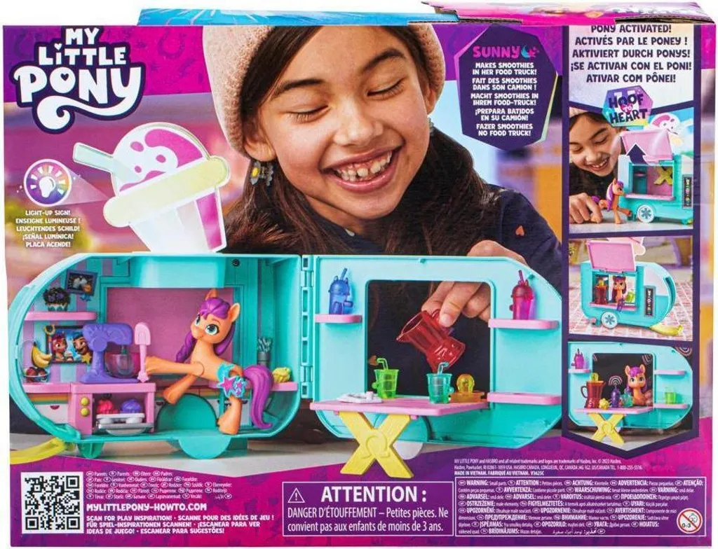 Jouet My Little Pony Camion Smoothies pour Créer des Histoires de Jeu