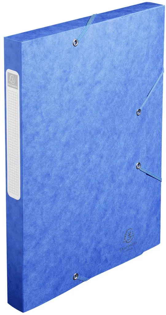 Cartella Blu Exacompta 18505H con Elastici - Organizzazione Casa A4