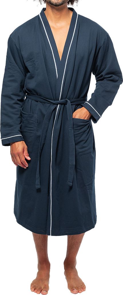 Ammann Sweat Organic Baumwolle Morgenmantel Angenehm auf der Haut, Mit schönen Details, Perfekt für Unterwegs