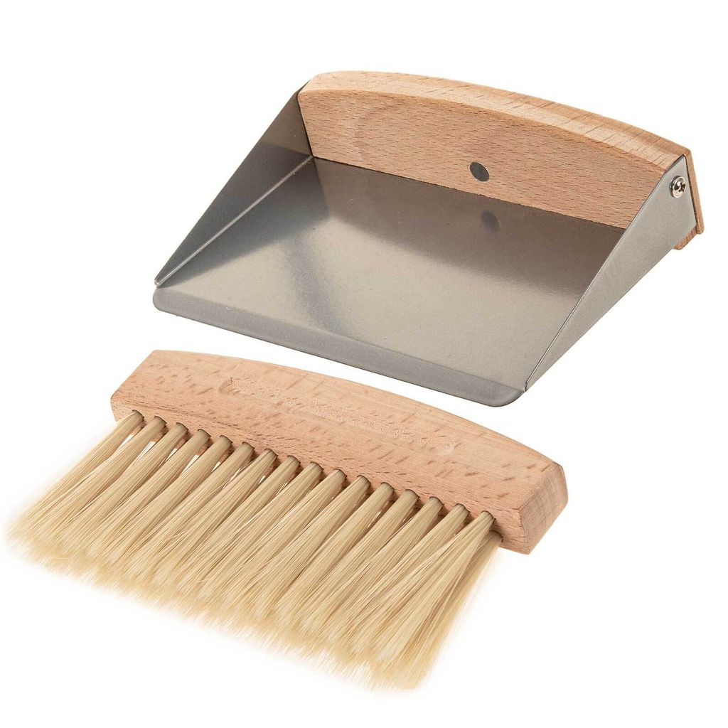 SIDCO Tischkehrset Holz Tischbesen Tischschaufel Krümelset Produktbild 2