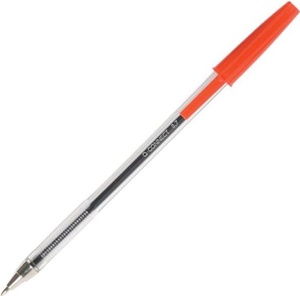 Kugelschreiber Q-Connect - Einweg, 0,7 mm, rot