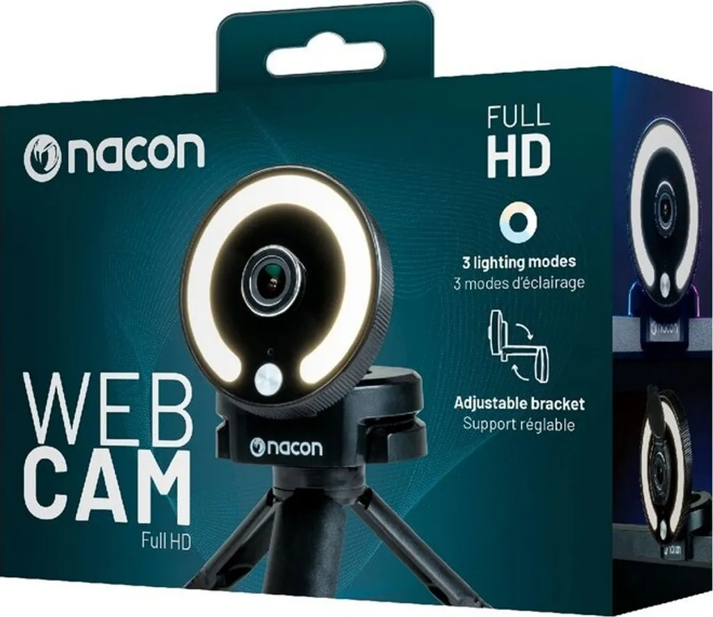 Webcam Full HD 1080p NACON PCWEBCAMRL avec Support et Clip de Bureau - 10