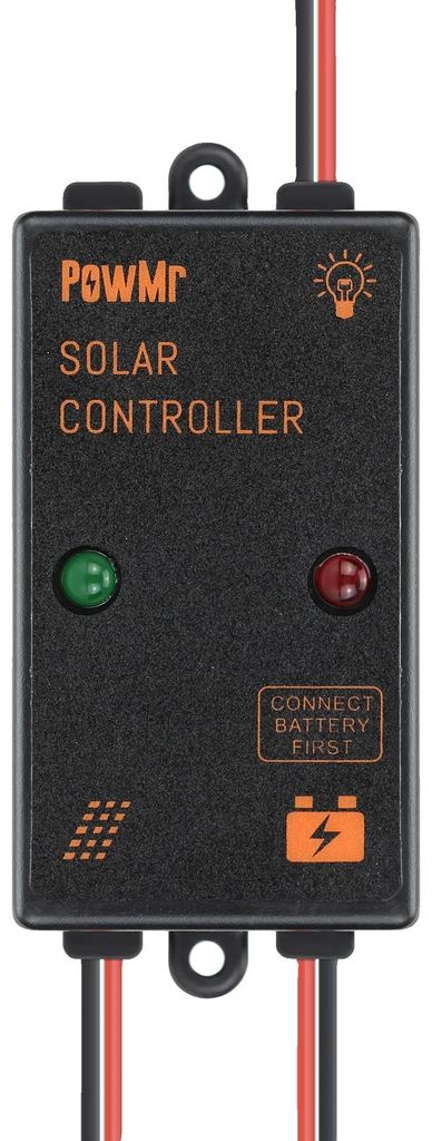 Solarpanel-Ladecontroller, Automatische Lichtsteuerung, Wasserdichtes Design, 5A 12V