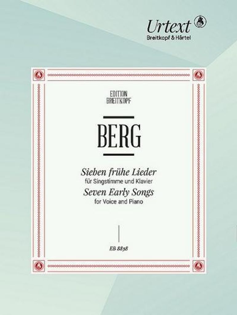 Sieben frühe Lieder, Singstimme und Klavier