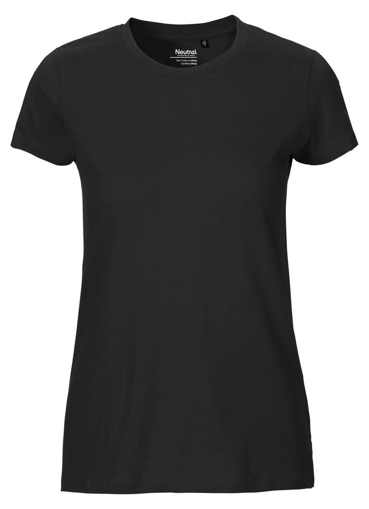 Neutral - T-Shirt für Damen, Regulär LT4073 (XXL) (Schwarz)