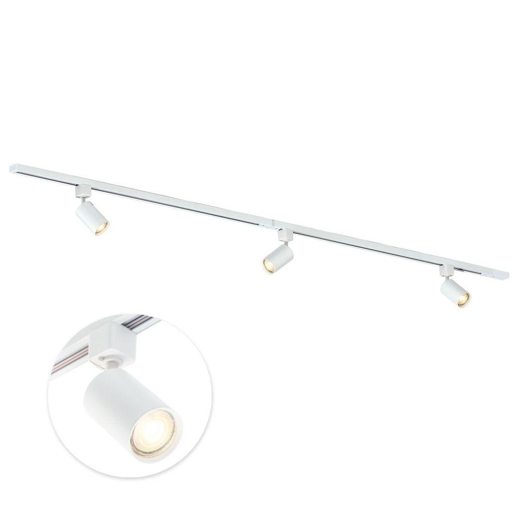 Qub Focus III - LED Schienensystem - Weiß - 1-Phasen - Produktbild 