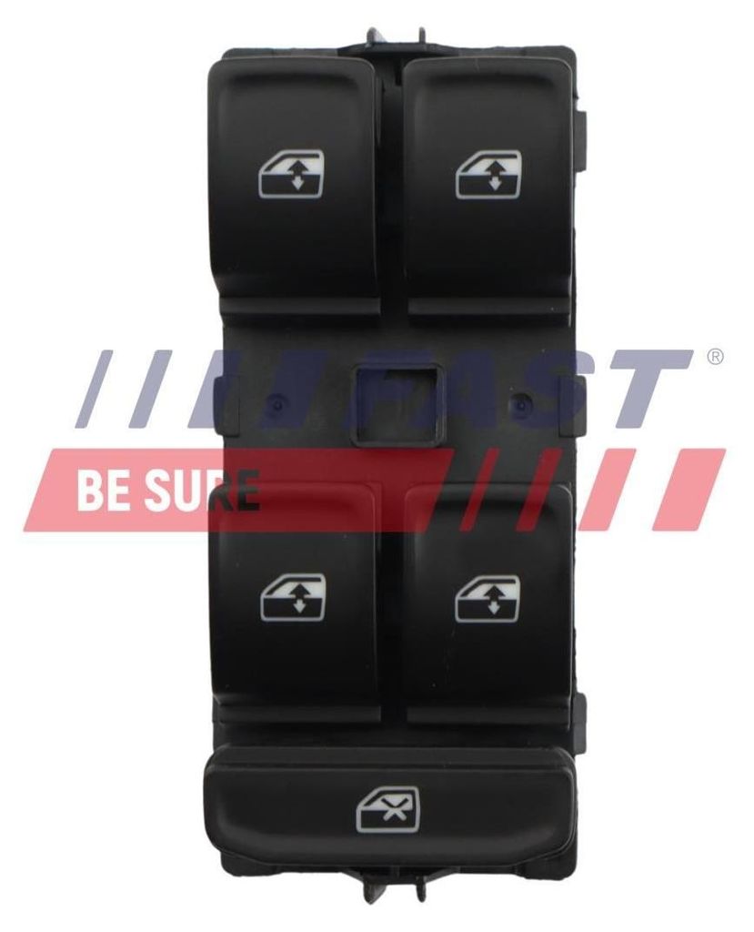 FAST FT00477 Fensterheberschalter für VW Golf VII Schrägheck (5G1, BQ1, BE1, BE2) Vorne Links Fensterheber Schalter