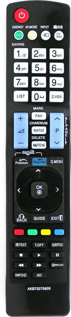 Ersatz Fernbedienung für LG TV | 32LV375G-ZC | 32LV375S | 32LV375S-ZC |
