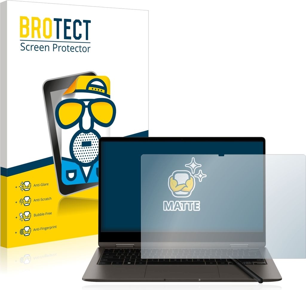 BROTECT Schutzfolie für Samsung Galaxy Book3 360 13" Displayschutz Displayschutzfolie Folie Matt Entspiegelungsfolie