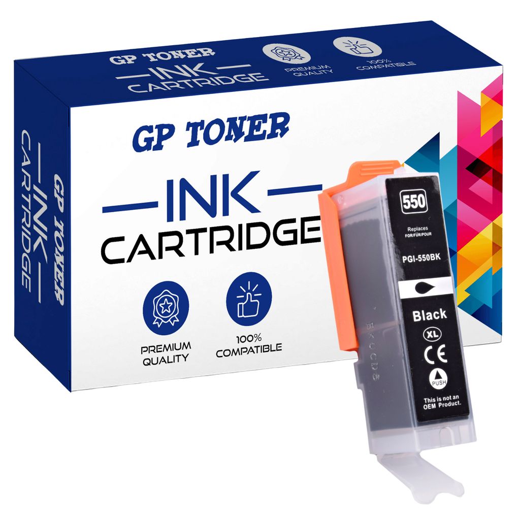 TINTE PATRONEN XXL für CANON 550XL PIXMA IP7250 MG5450 MG5550 MG5655 MG6450 Schwarz