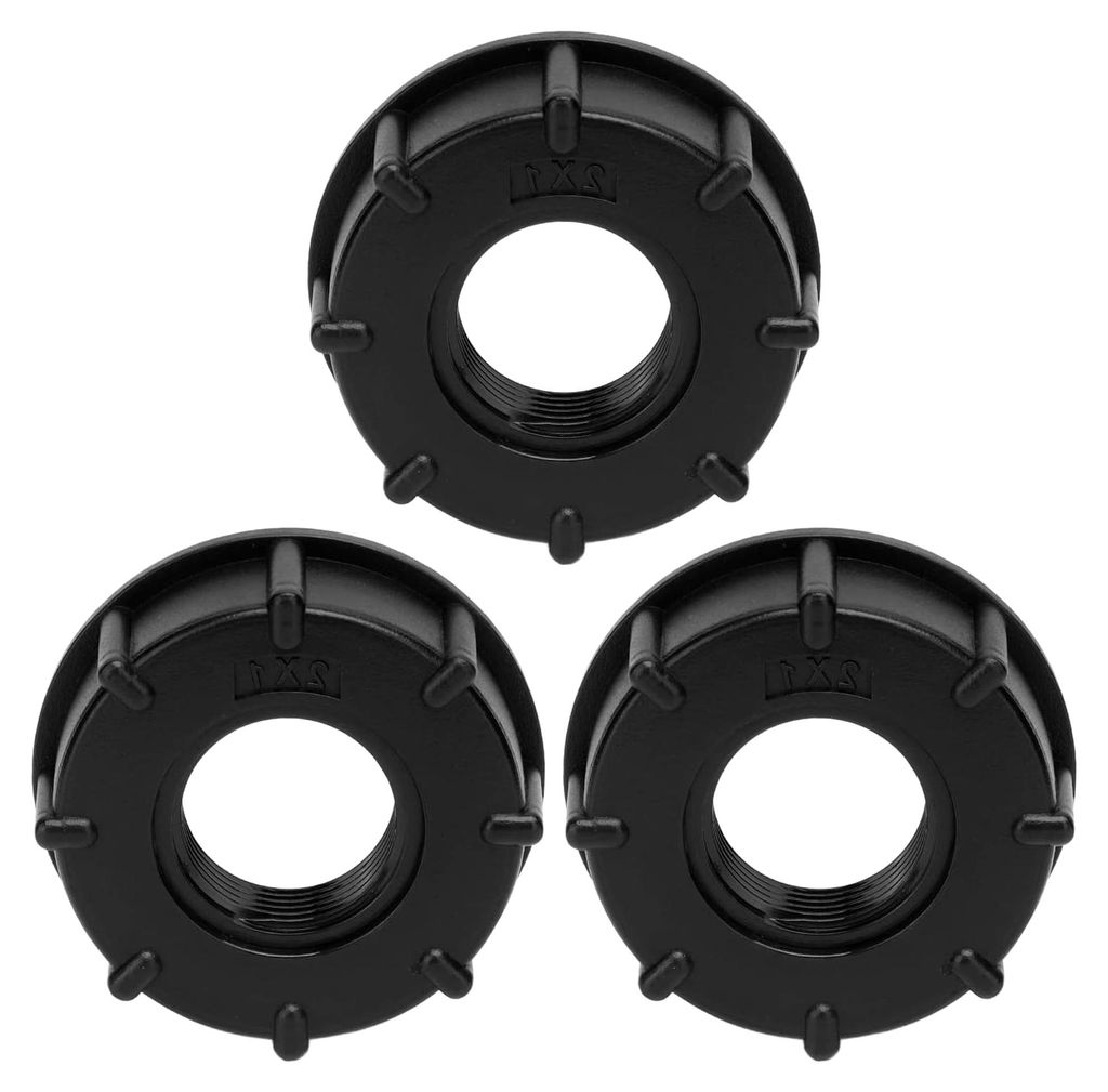 3 Stück IBC Tankanschluss Grobgewinde Schlauch Ablassadapter Kunststoff Fitting 60 mm Innendurchmesser (G1)