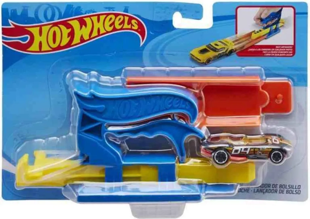 Lanceur de Véhicules Hot Wheels Pocket Launcher - Accessoire de Piste