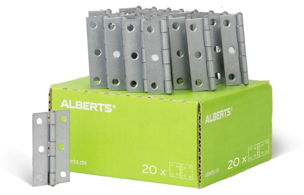 Alberts 849962 Zawias wąski, ocynkowany metodą Sendzimira, Zdjęcie produktu 