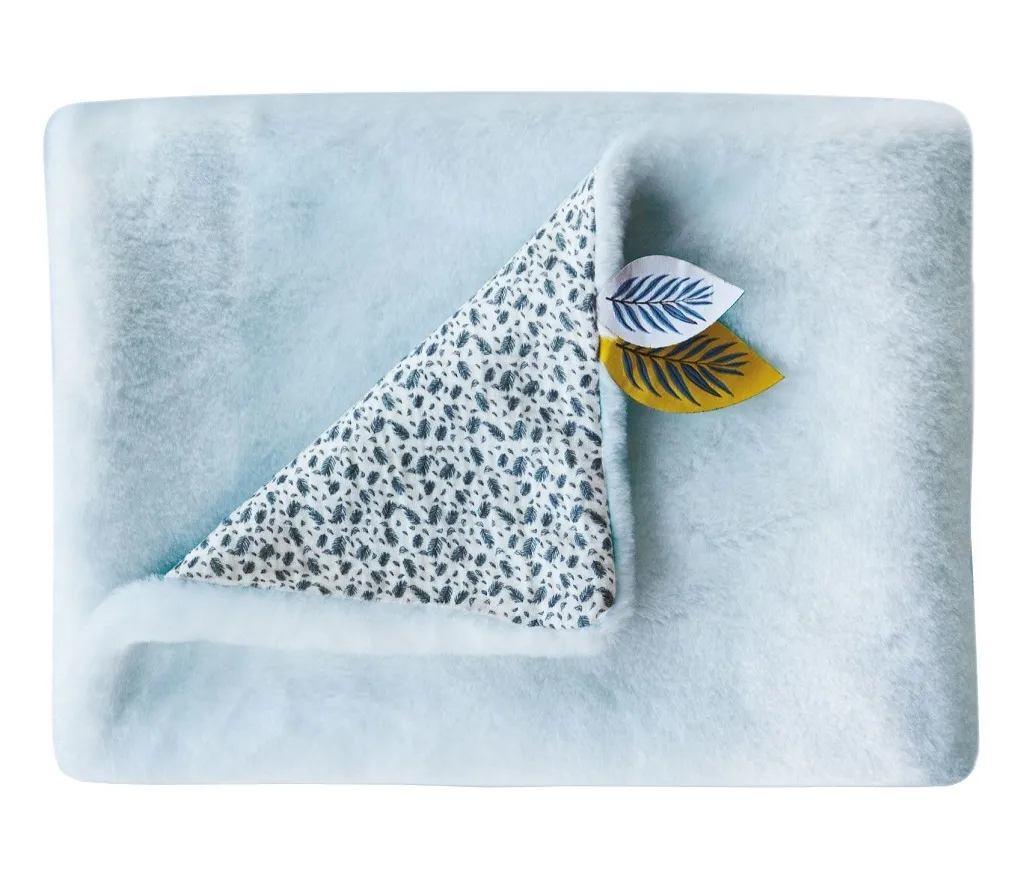 Couverture Doudou Koala Bleu 70x100 cm pour Sommeil de Bébé Doux
