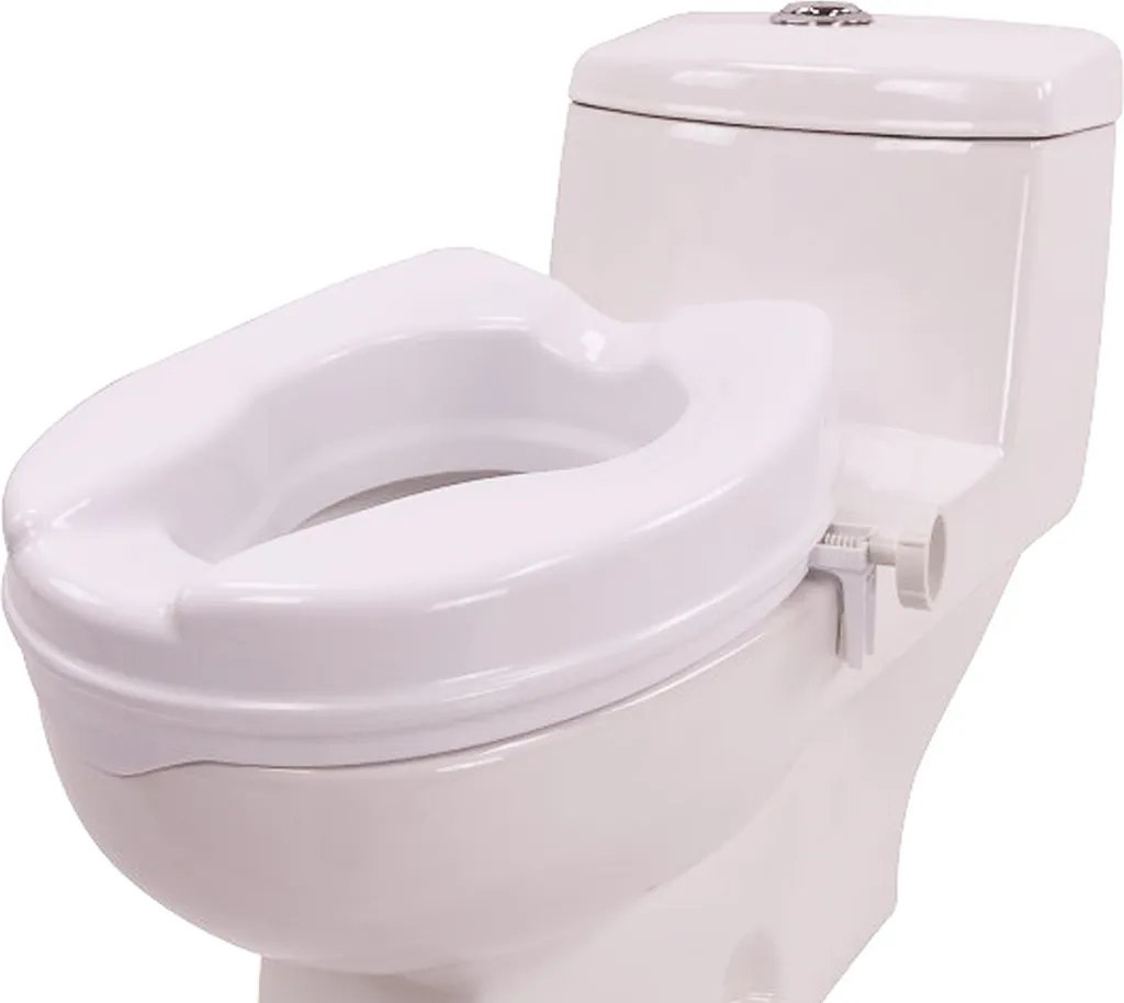 Réhausseur de WC de 10 cm ergonomique adaptable toute cuvette