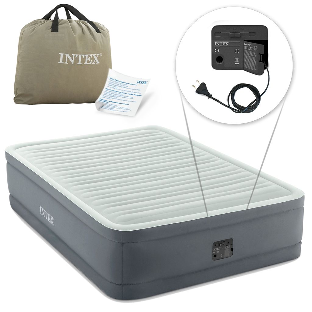 Matelas gonflable avec pompe intégrée 137 x 191 x 46 cm Image du produit 