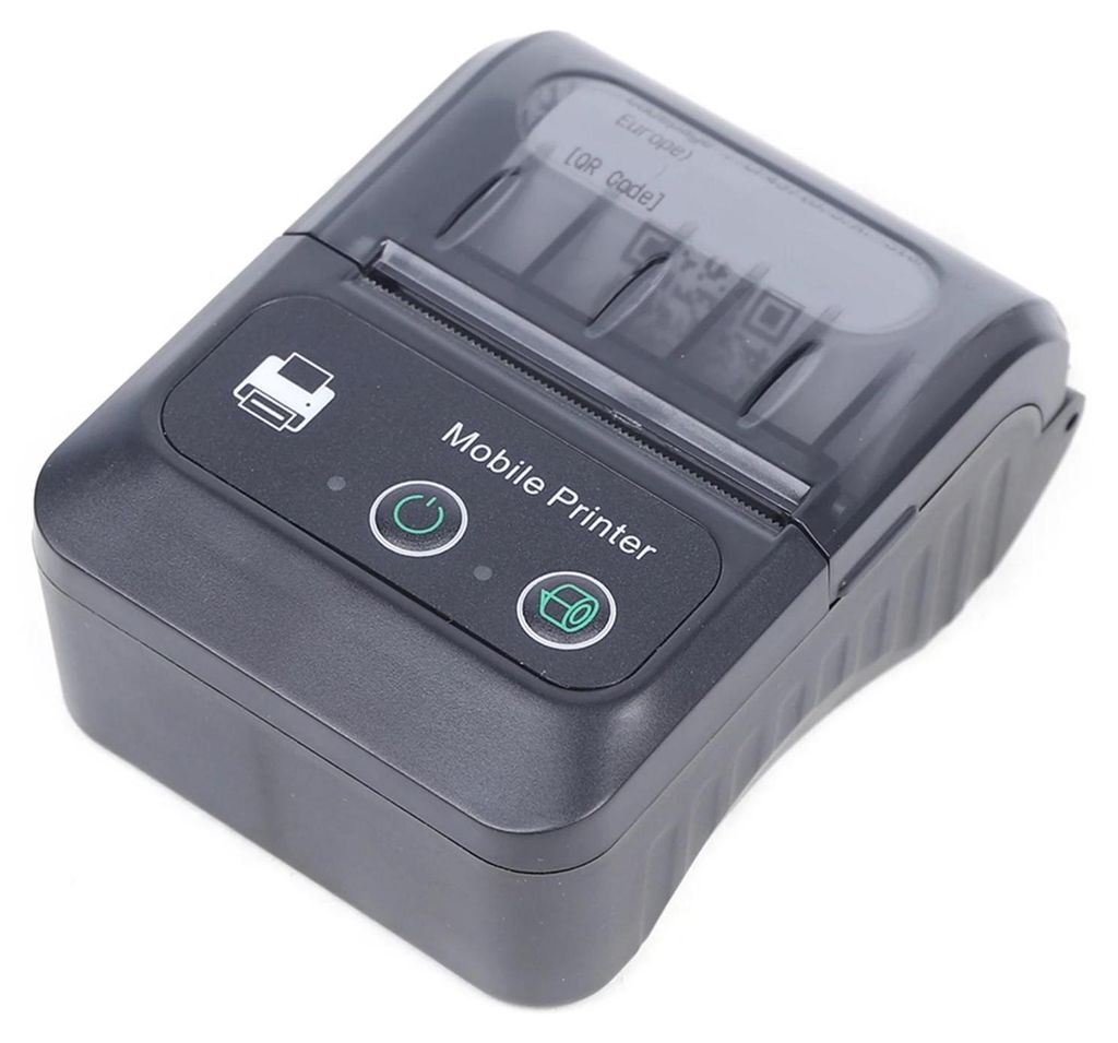 Thermo Bondrucker & Etikettendrucker - Mini Drucker - USB - Bluetooth - 220 V - CE - Schwarz