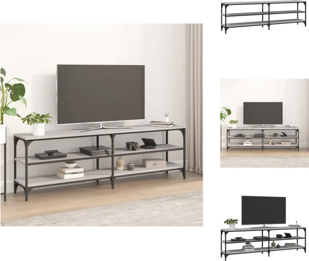 Mobile TV Grigio Sonoma 160x30x50 cm | Design Moderno vidaXL
