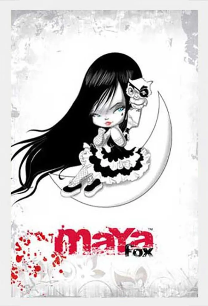 Offerta Poster Maya Fox Luna + Cornice Shinsuke Bianca MDF e Acrilico