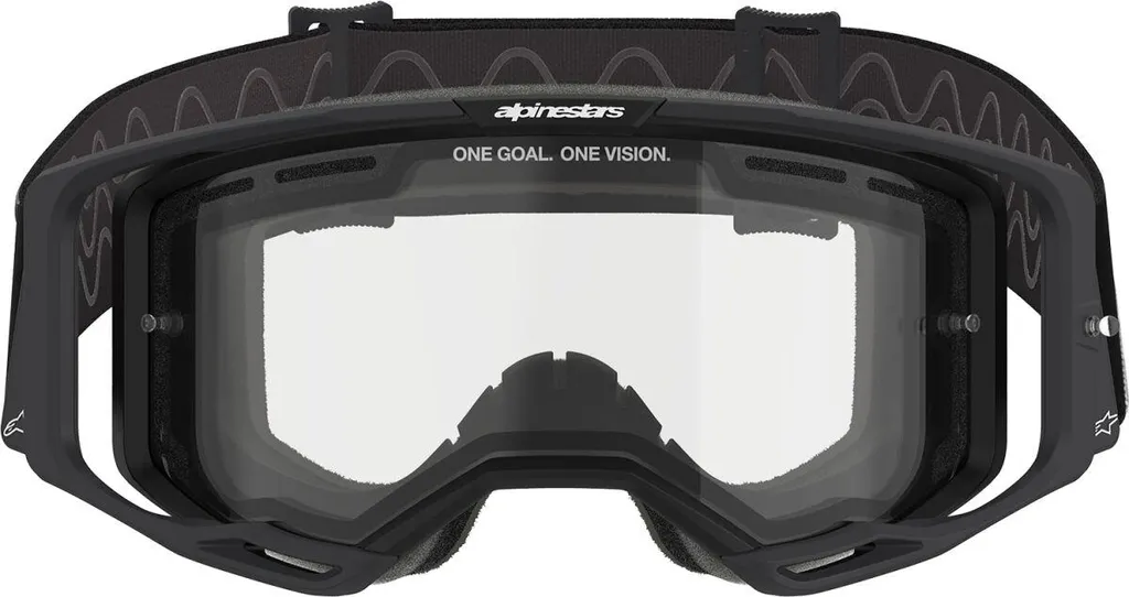 Masque MX Alpinestars Vision 8 Corp Noir - Champ de Vision Large