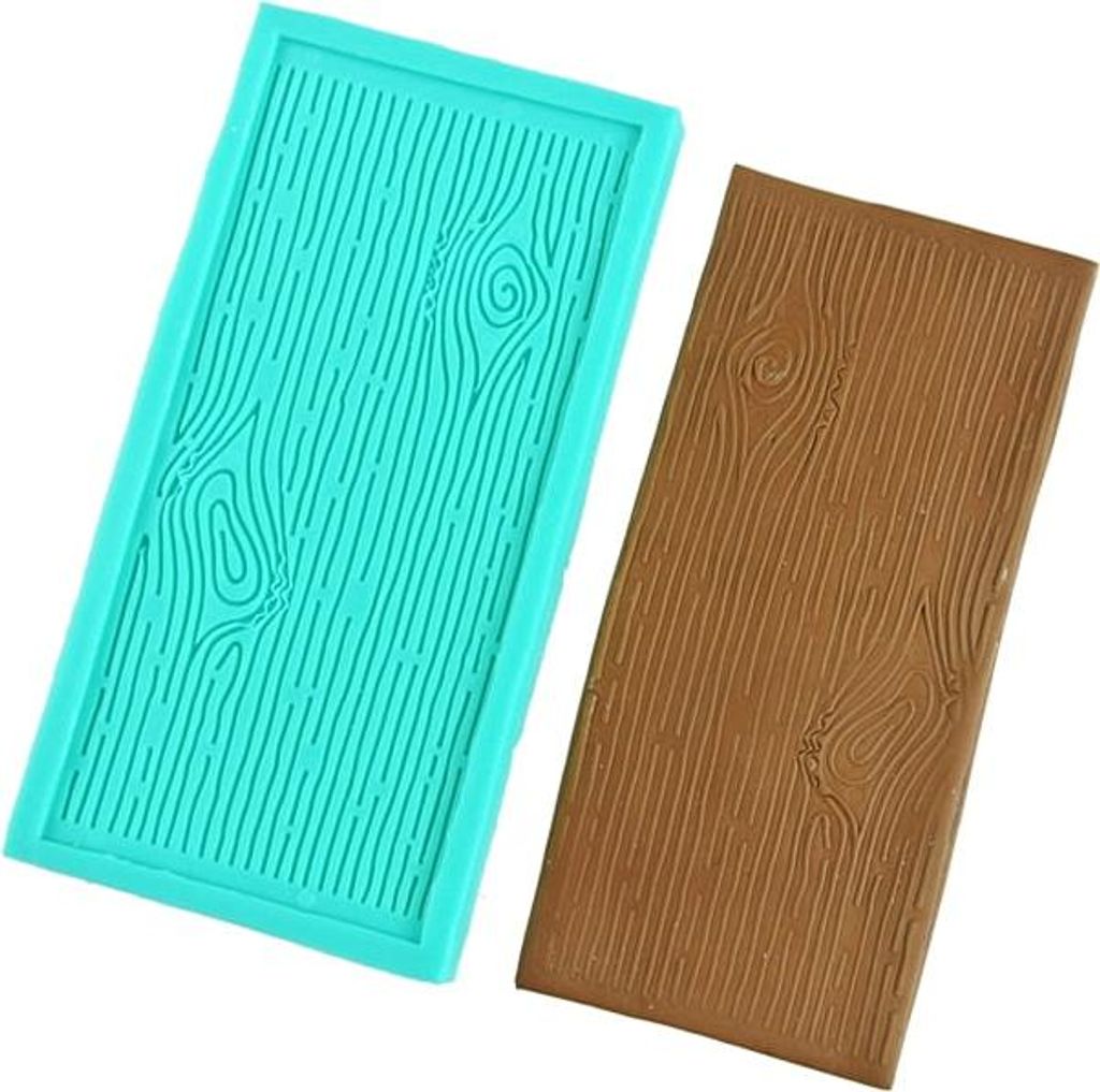 Moule en silicone pour pâte à sucre MOTIF BOIS Image du produit 