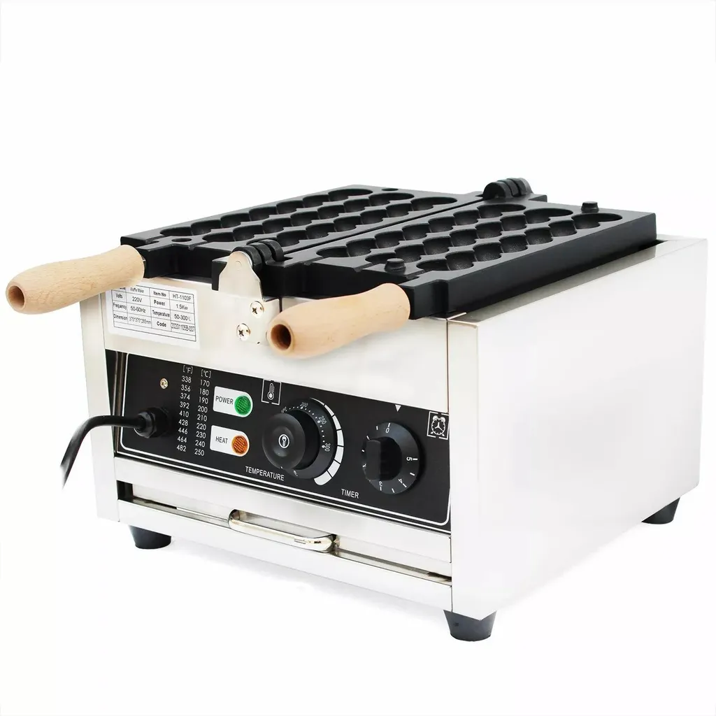 Gaufrier boules pour Bubble Waffles et gaufres œufs - Usage Intensif