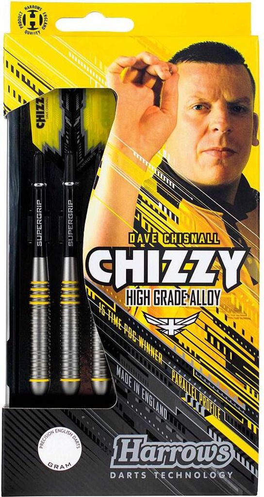 Harrows Chizzy Alloy Dartpfeile 24g - Steeltip Darts Set Gold